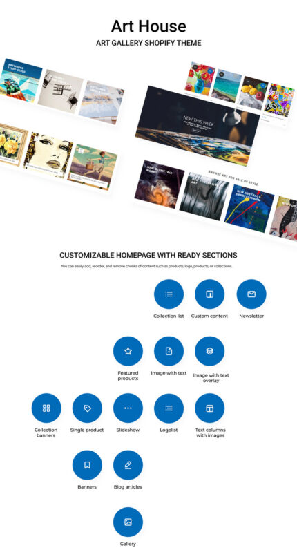 Art House - Art Gallery Shopify Theme - Features Image 1