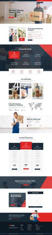 Carry - Moving Company WordPress Elementor Theme - Features Image 1