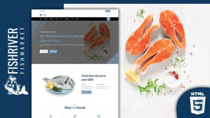 Fishriver Fish And Seafood Market Landing Page Template - Features Image 1