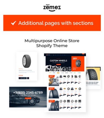 Wheels & Tires Responsive Shopify Theme - Features Image 1