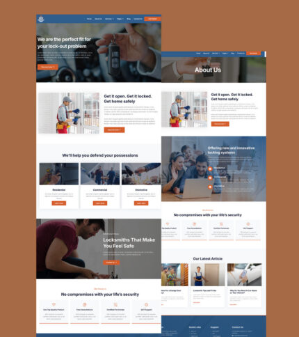 Locksmith Elementor WordPress Theme - Features Image 1