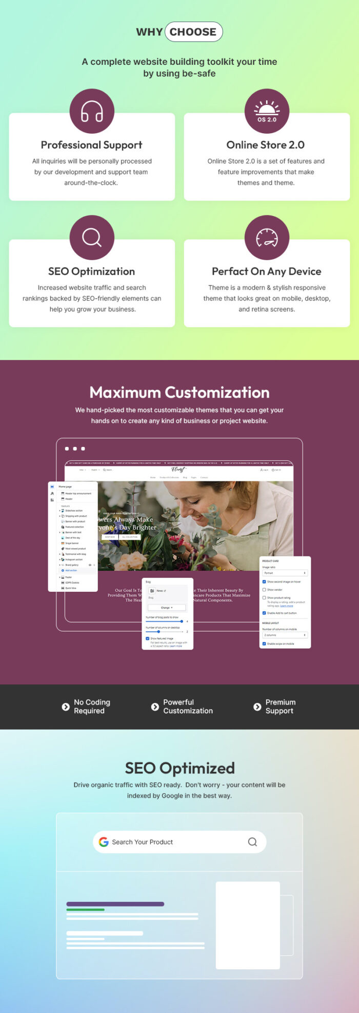 Florist - Flower & Valentine Gift Multipurpose Shopify 2.0 Responsive Theme - Features Image 1