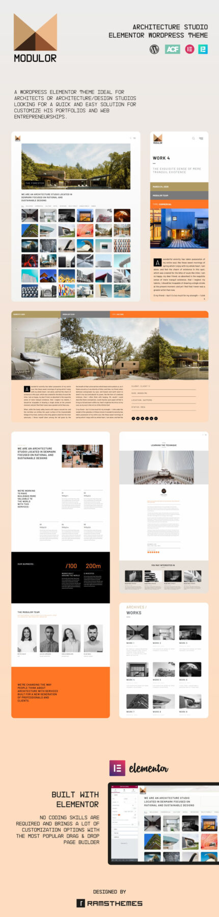 MODULOR - Architecture Studio WordPress Theme - Features Image 1