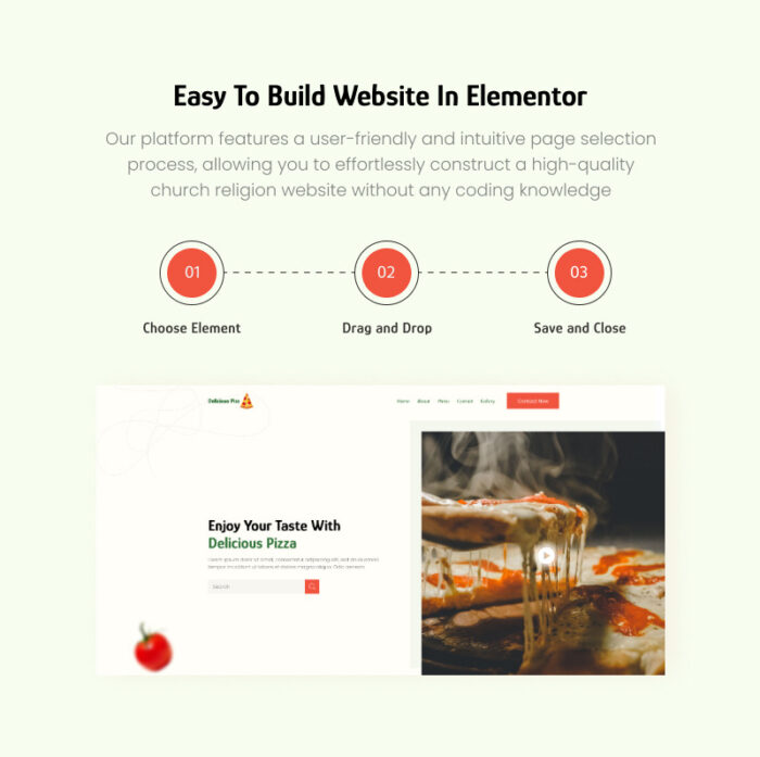 Delicious Pizza- Pizza Restaurant Elementor Landing page Template - Features Image 3