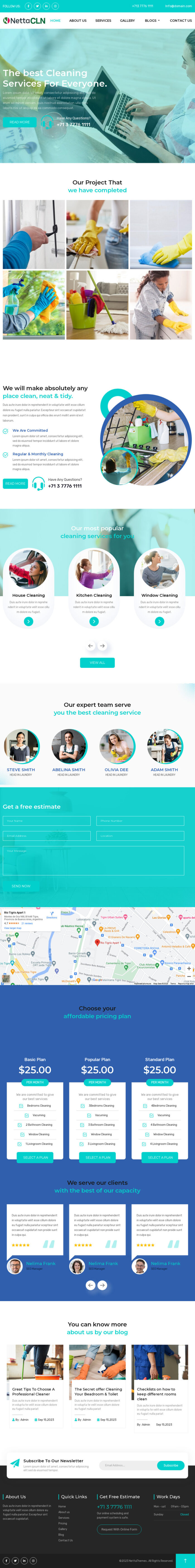 NettaCLN -Company Clean Services - Website Template- Bootstrap Responsive - Features Image 1