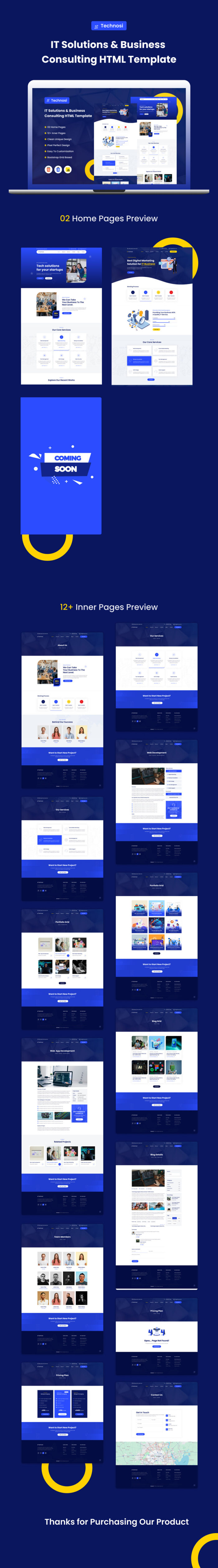 Technosi - IT Solutions & Business  Consulting HTML Template - Features Image 1