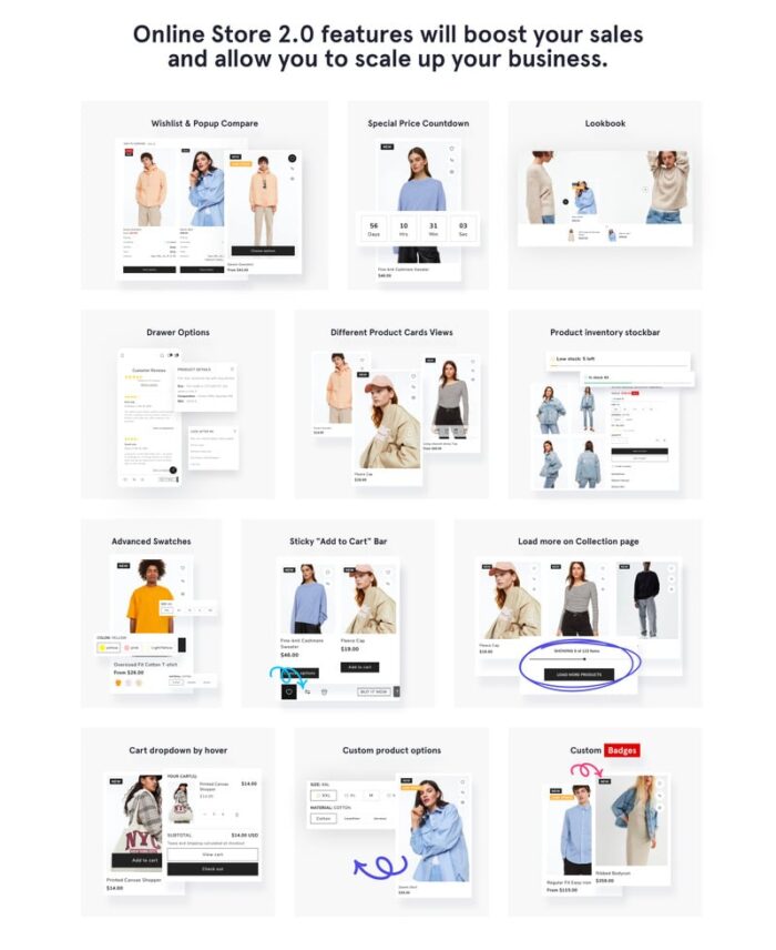 M & G - Apparel Responsive Clean Design Shopify Theme - Features Image 3