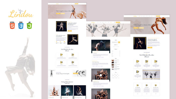 Lindou Dancing school Studio HTML5 Template - Features Image 1