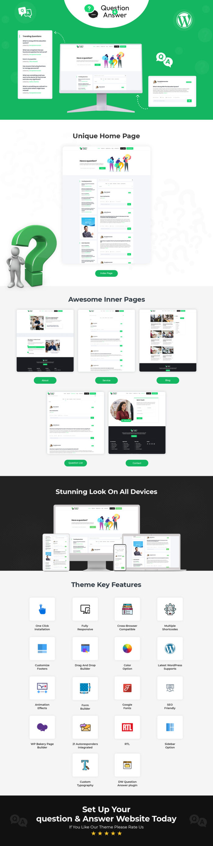 Q&A - Question & Answer WordPress Theme - Features Image 1