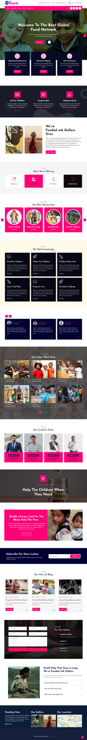 Evelo - Children Charity Nonprofit  WordPress Theme - Features Image 1