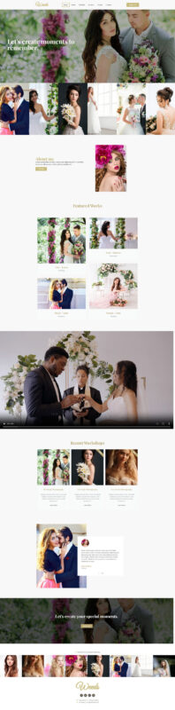 Weeds-Wedding Photography- Wordpress Theme - Features Image 1