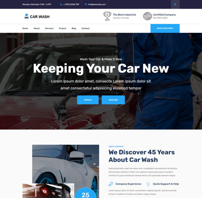 Car Wash - Landing HTML Templateo - Features Image 1