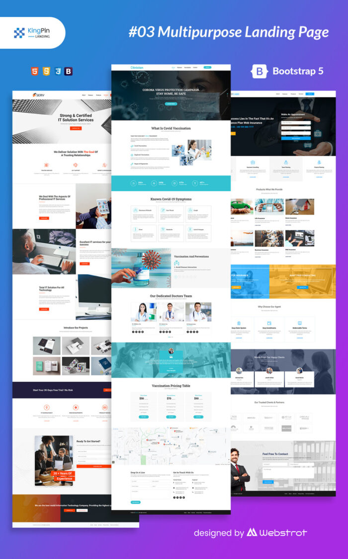 Kingpin Landing Page HTML Template - Features Image 1