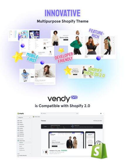 Vendy Pro - Innovative Multipurpose Shopify Theme OS 2.0 - Features Image 1