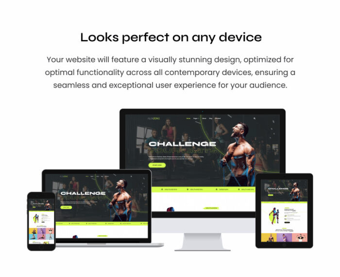 FlexZone - Gym and Fitness Elementor Template Kit - Features Image 6