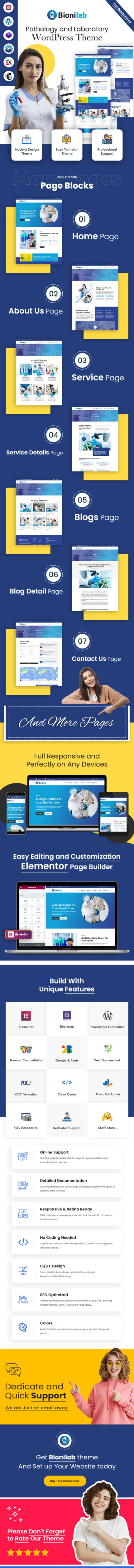Bionilab - Pathology and Laboratory WordPress Theme - Features Image 1