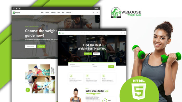 Weloose weight loss program HTML5 Website Template - Features Image 1