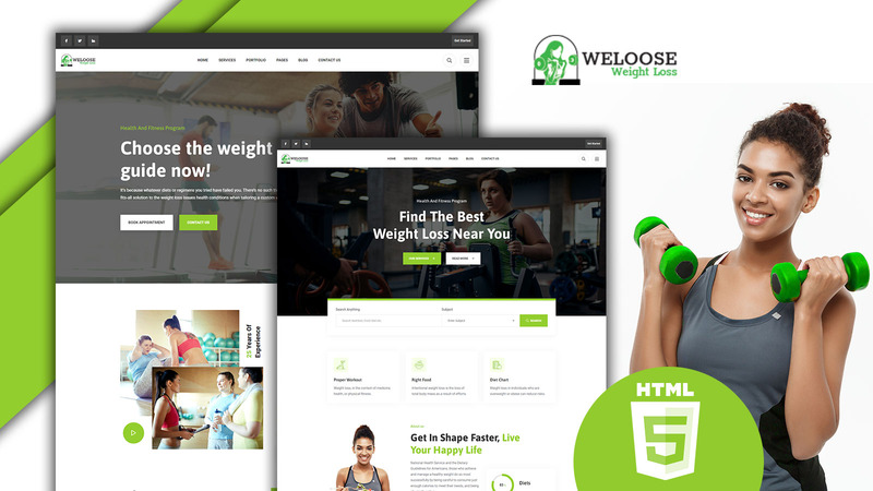 Weloose weight loss program HTML5 Website Template - Features Image 1