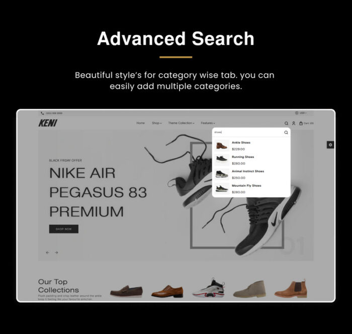 Keni Mega Shoes Responsive Shopify 2.0 Theme - Features Image 6