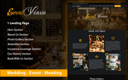 Event Venue Landing Page HTML - Features Image 1