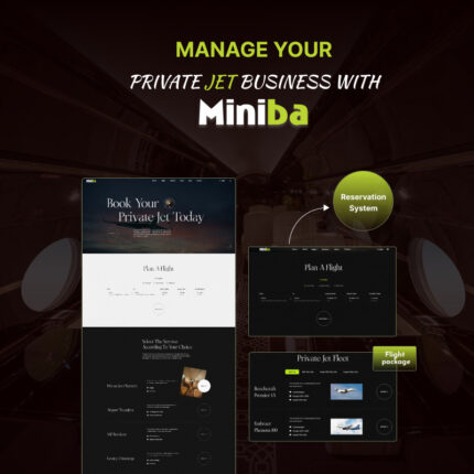 Miniba - Private Jet Charters Aviation & Flight WordPress Theme - Features Image 1