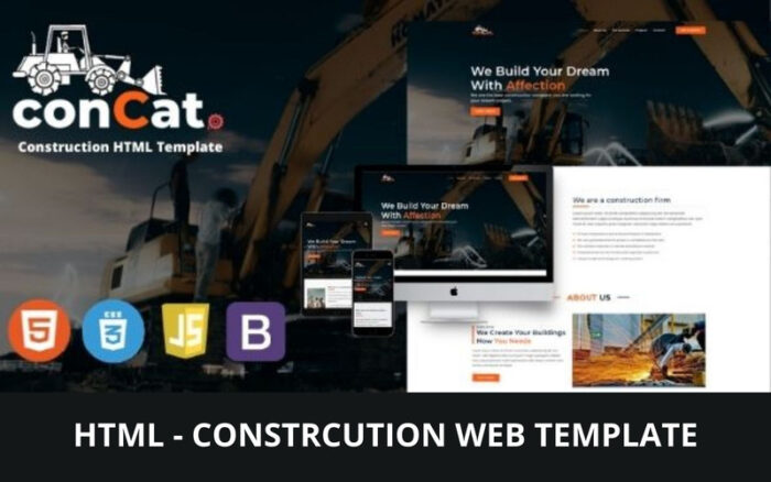 Concat - Construction Landing Page Template - Features Image 1