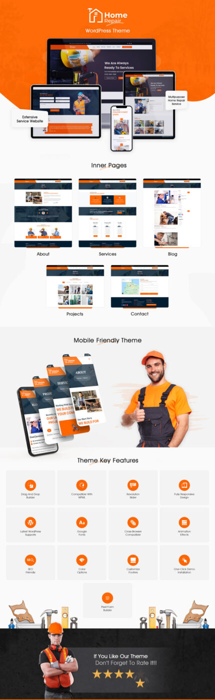 Home Repair Services WordPress Theme With AI Content Generator - Features Image 1