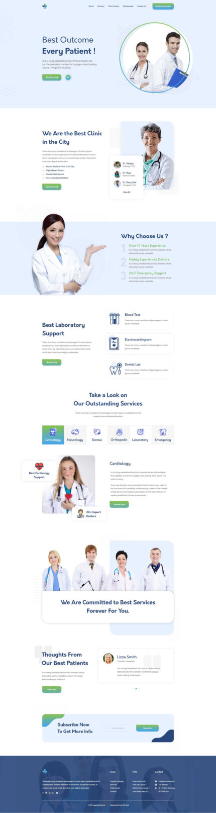 Docex - Clinic Services One Page HTML Template - Features Image 1