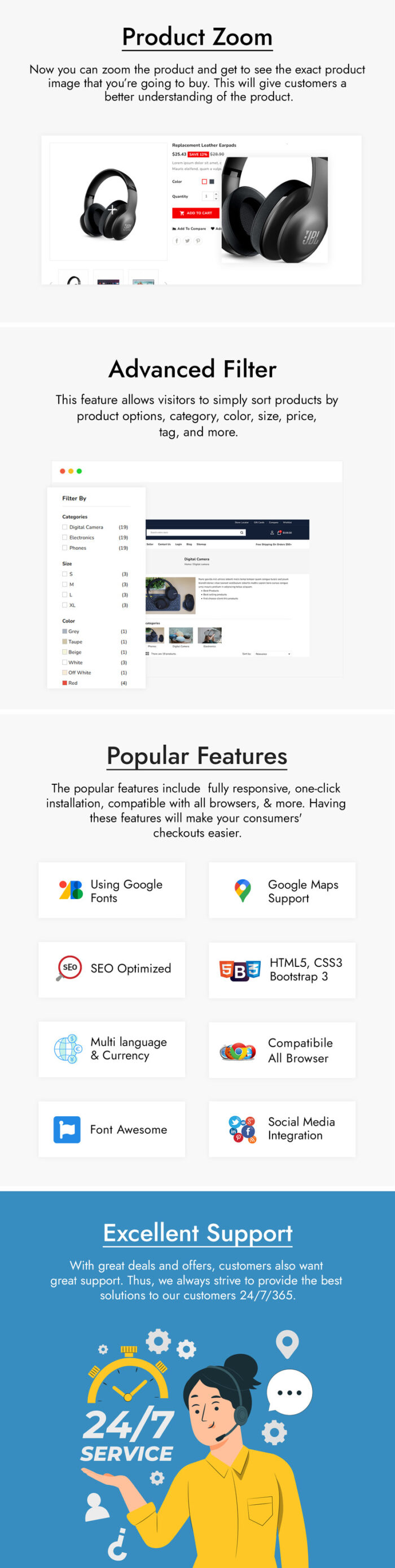 Tecstro Gadgets, Digital and Electronics PrestaShop Theme - Features Image 3