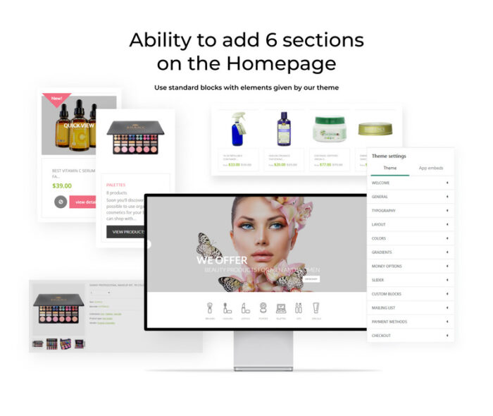 Organic Cosmetics Shopify Theme - Features Image 2