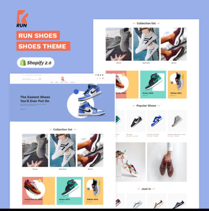 Run - Shoes & & Accessory High level Shopify 2.0 Multi-purpose Responsive Theme - Features Image 1