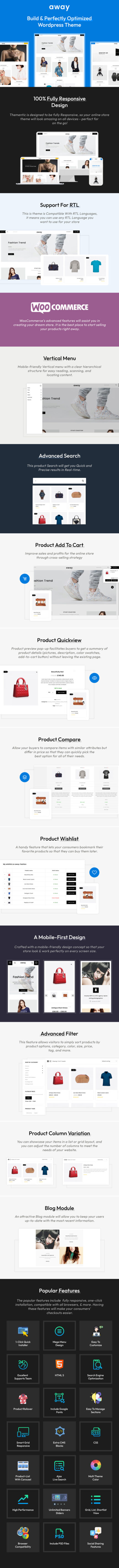 Away Multipurpose Template - Responsive WooCommerce Theme - Features Image 1