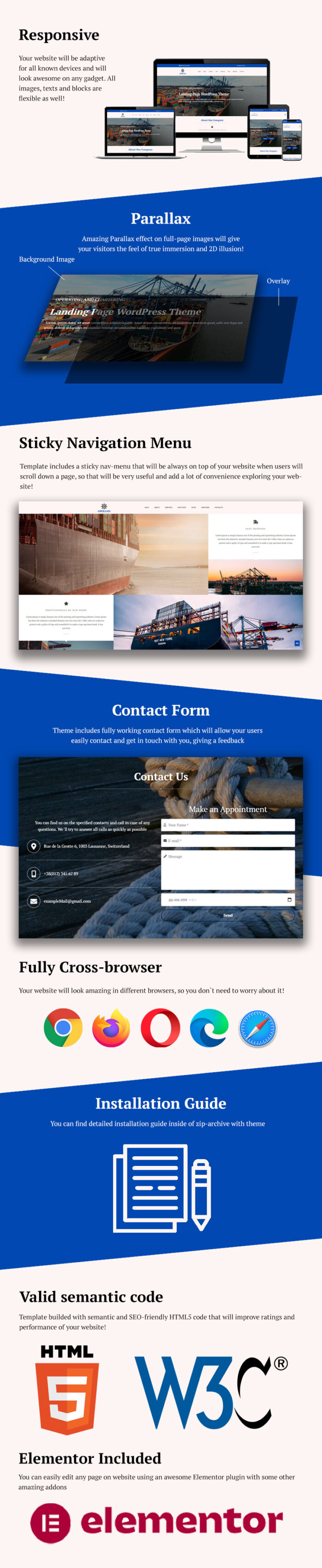 Operand - Operating & Chartering Landing Page WordPress Theme - Features Image 1