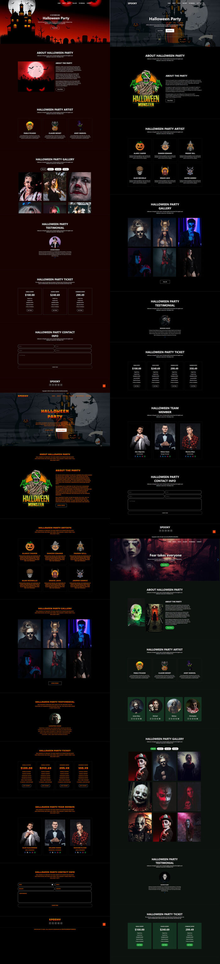 Spooky - Halloween Events Landing Page HTML Template - Features Image 1