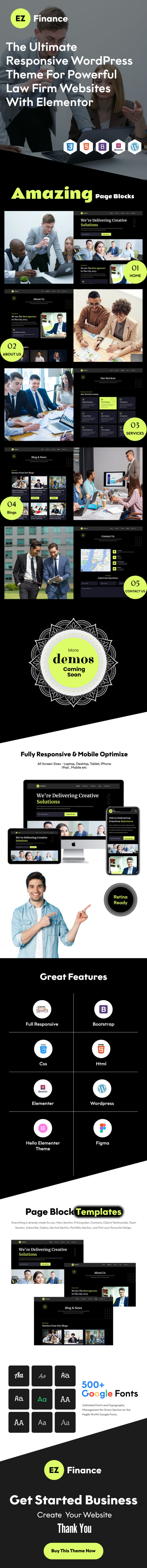 Introducing EZ Solutions: Your Ultimate WordPress Theme for Streamlined Business Solutions - Features Image 1