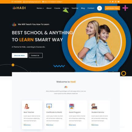 Hadi - Kids Learning Center HTML5 Landing Page Template - Features Image 1