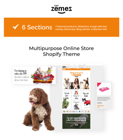 Animals and Pets Care eCommerce Shopify Theme - Features Image 1