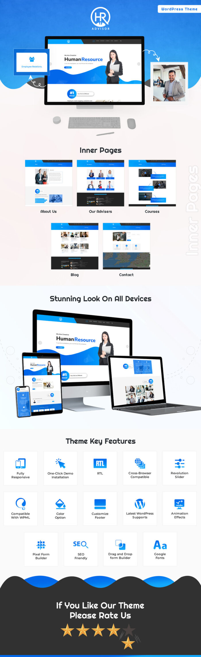 HR Advisor-Human Resources And Recruiting WordPress Theme - Features Image 1