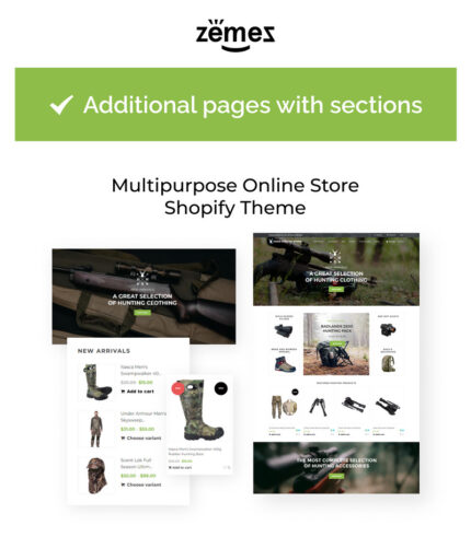 Huge Hunting - Hunting Store Shopify Theme - Features Image 1