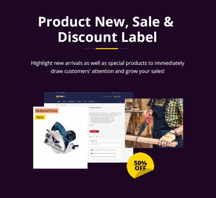 ToolBux - Tools & Hardware Responsive Prestashop Theme - Features Image 6