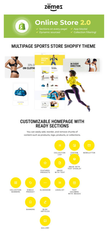 Fitrue - Sports Store Multipage Clean Shopify Theme - Features Image 1