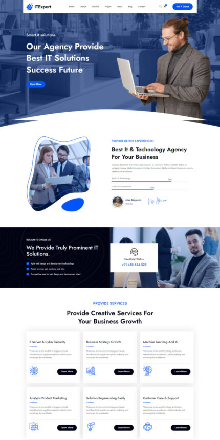 ItExpart-It Solution Technology HTML5 Template - Features Image 1