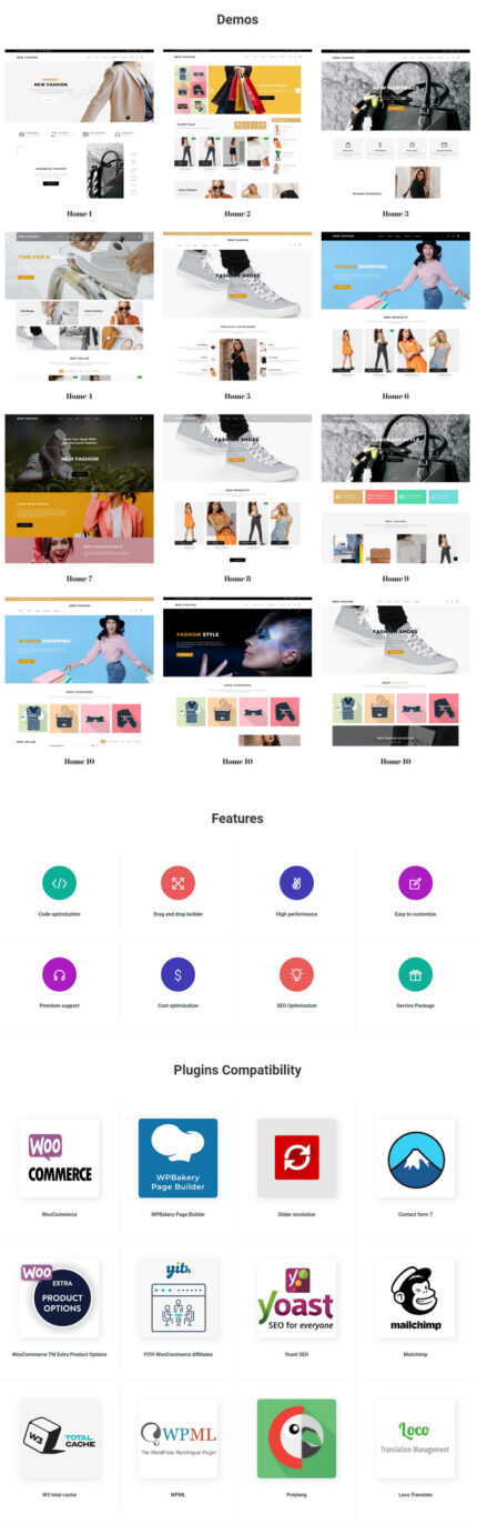 New Fashion – The Elementor Fashion Shop WordPress theme - Features Image 1