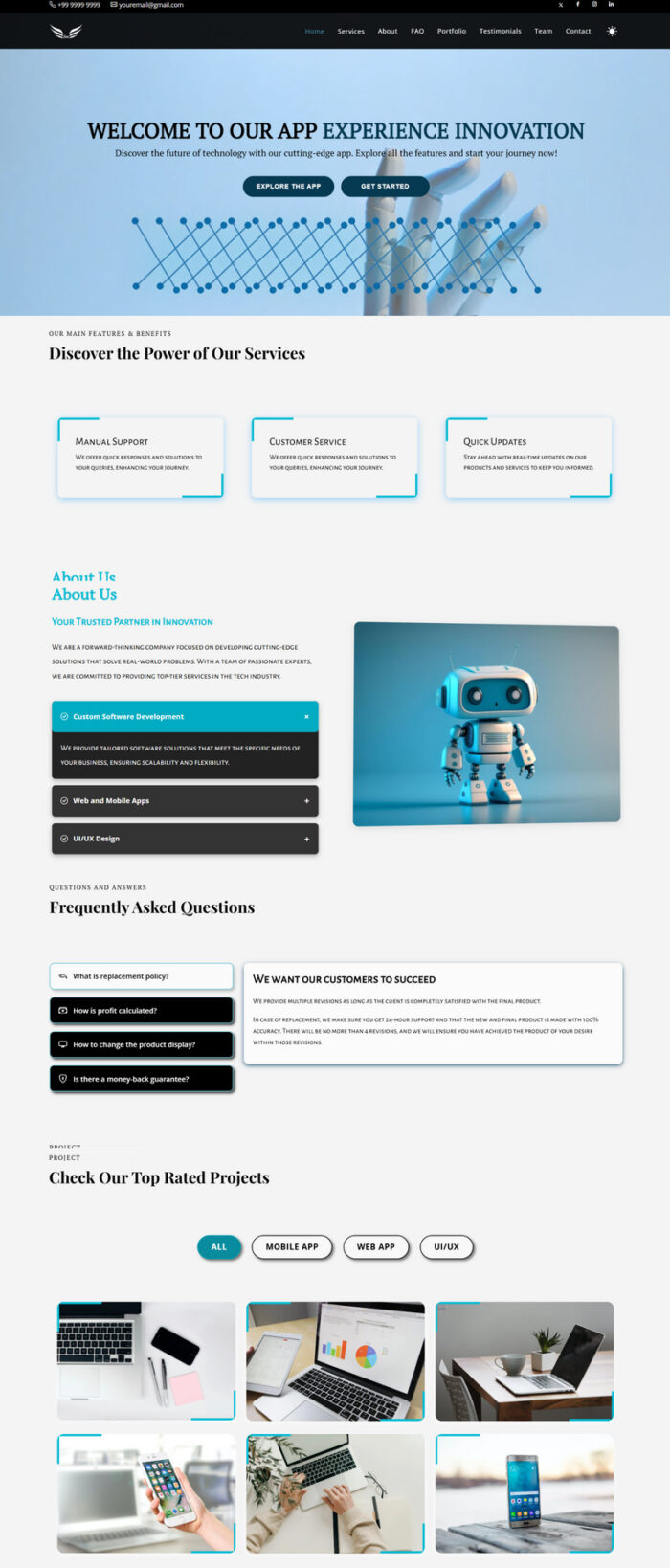 Oxide -  Landing Page Template - Features Image 6