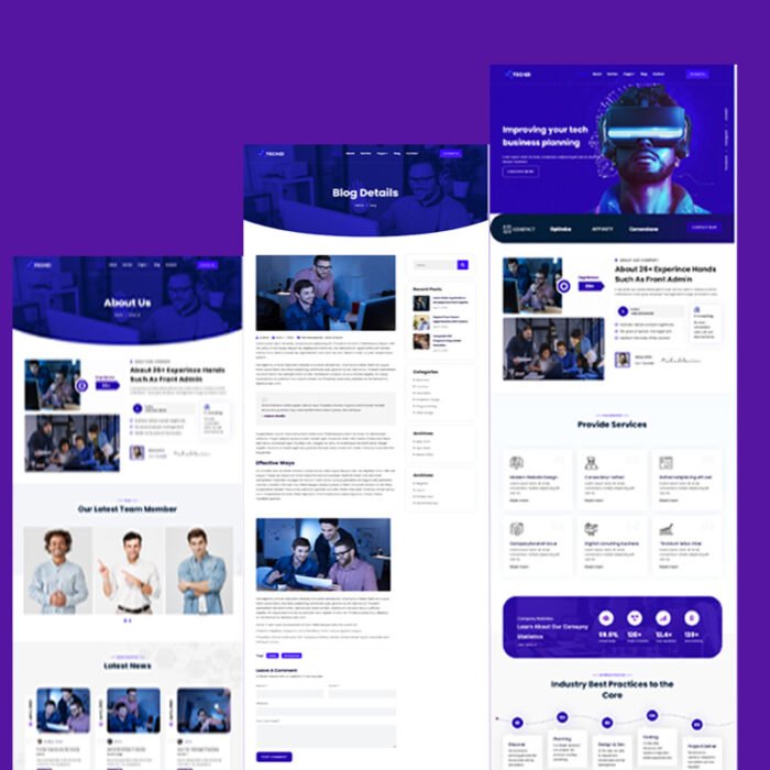 Techzi-IT Solutions & Services Template - Features Image 1