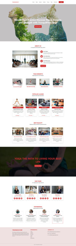 TRANQUILFLOW | Yoga Landing Page Template - Features Image 1