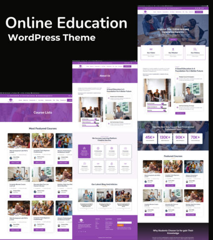 Online Education- School, College, University, and Online Course Education Elementor WordPress Theme - Features Image 1