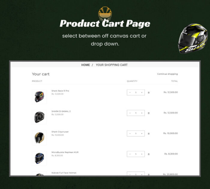 Heleman - Mega Helmets Shopify 2.0 Premium Theme - Features Image 12