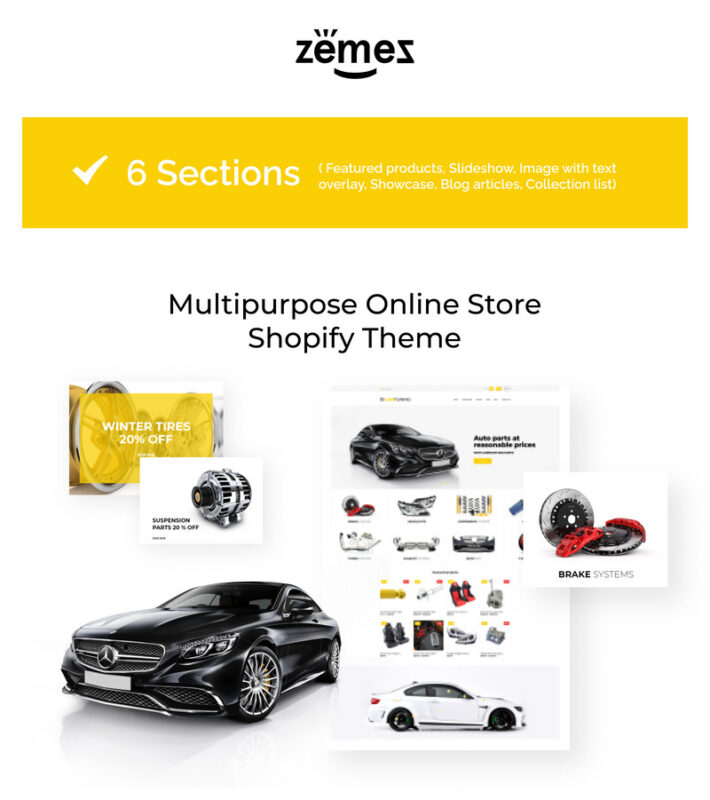 Car Tuning eCommerce Template Shopify Theme - Features Image 1