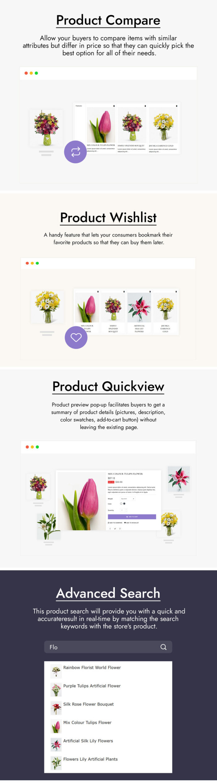 Floweral - Flower and Gift PrestaShop Theme - Features Image 2